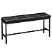 Produktbild VASAGLE Esszimmerbank, gepolsterte Sitzbank, Küchenbank, 108 x 32,5 x 48 cm, PU-Bezug, Stahlgestell, für Esszimmer, Wohnzimmer, Flur, schwarz KTB034B81