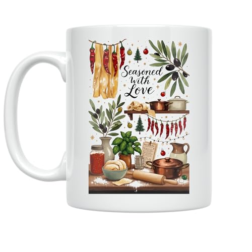 Seasoned with Love - Kitchen Enthusiast - 11 oz White