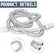 CPAP-Schlauch 180cm Universeller Beatmungsgeräteschlauch Atemgerät Schlauch Kunststoff Beatmungsgerät Zubehör, 22mm Schlauchanschluss