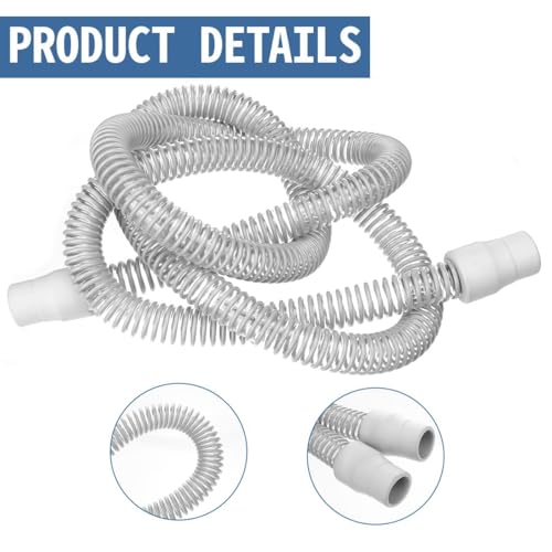 CPAP-Schlauch 180cm Universeller Beatmungsgeräteschlauch Atemgerät Schlauch Kunststoff Beatmungsgerät Zubehör, 22mm Schlauchanschluss
