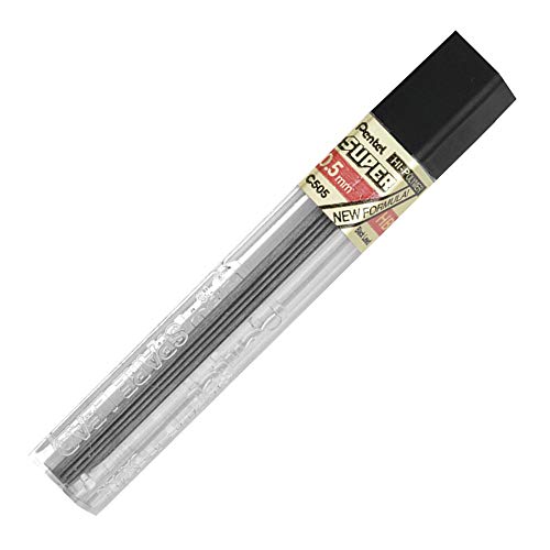 Pentel Sharp P205 Conjunto de Lapiseira e Tubo de Grafites, Rosa, 0.5 mm