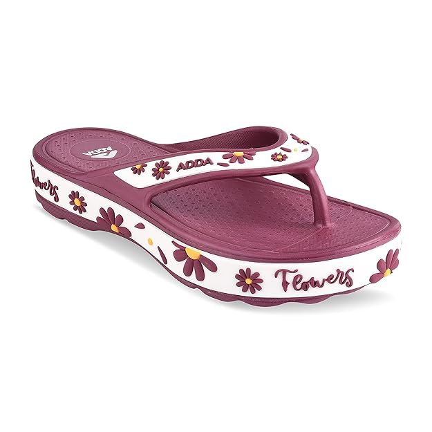 Image of ADDA Slippers for Women || Durable & Comfortable || Anti-skid Sole || Lightweight || Fashionable || Super Soft || Outdoor Slipper