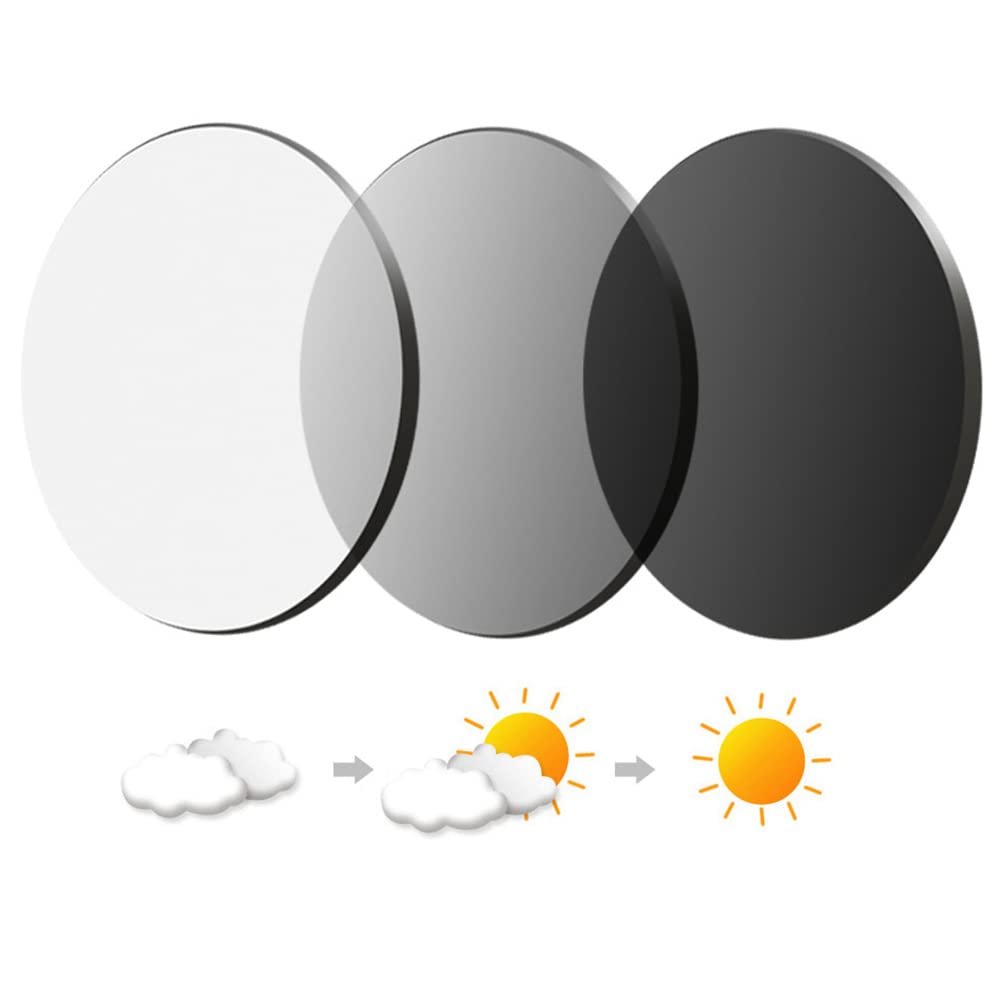 JIETIAN Hombres al Aire Libre fotocrómico Gafas Inteligentes, Lentes de Resina asférica HD Lectores/Protección UV,02,+0.25