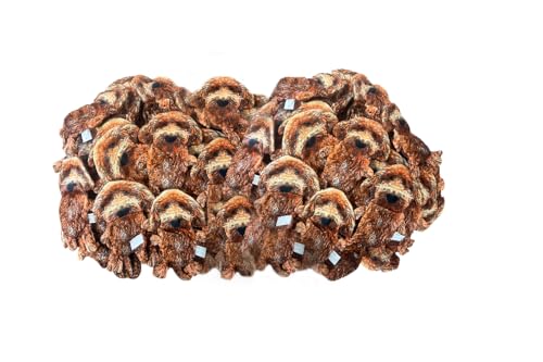 Piggy Poo and Crew Goldendoodle Squeaker Crinkle Toys 100 Lot Bundle for Dogs Puppies Small Animal Fetch Toys