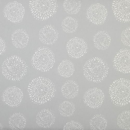 Kt KILOtela - Tela Loneta Estampada, Decoración, Tapizar, Cojines, Cortinas, Colchas, Bolsos, Manteles, 100 cm Largo x 280 cm Ancho, Geométrico, Praga, Gris - 1 Metro