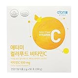 Atomy Color Food Vitamin C 500mg, 6.3 OZ(90 Packets) - Atomy Vitamin C Stick Type Powder Vitamin for...