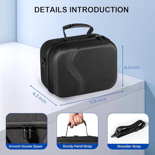 Image of New World Large Carrying Case for Meta Quest 3, Storage Bag Case for Meta Quest 3 Hard Carrying Bag Compatible with Oculus Quest 3 Storing VR Gaming Headset and Accessories