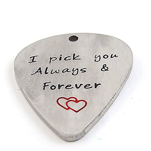 Pendentif perforé en acier inoxydable – Accessoire d’instrument de musique national – Médiator de guitare, ukulélé… - Les Beatles, Paul McCartney, John Lennon, RIngo Starr, George Harrison Pendentif perforé en acier inoxydable - Accessoire d'instrument de musique national - Médiator de guitare, ukulélé…