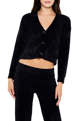 Image of Forever 21 Women's Fuzzy Cardigan Sweater