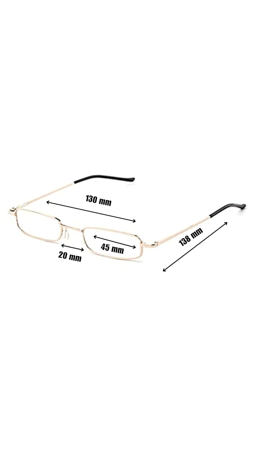 Reading Glasses with Metal Frame, Pen Style Case, Cleaning Cloth, Powers +1.00 to +3.00 Reading Glasses with Metal Frame, Pen Style Case, Cleaning Cloth, Powers +1.00 to +3.00