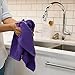 Now Designs Ripple Kitchen Towel, Set of 2, Prince Purple