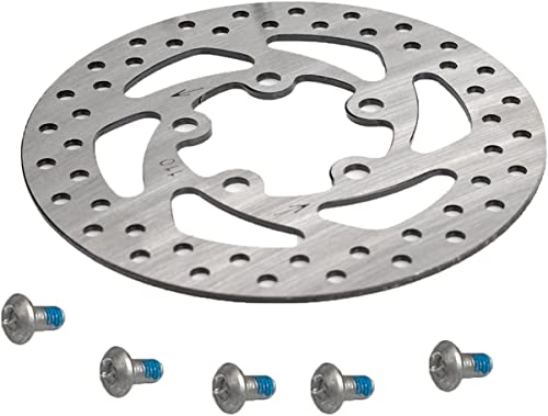 HYG Dexian Disco Freno Scooter Eléctrico para Xiaomi M365/1S/Lite/3, 5 agujeros redondos gruesos reforzados Frenado Modificaciones Scooter Accesorios de repuesto (110MM-para M365/1S)