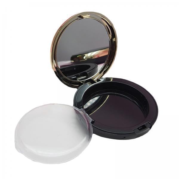 Bnf® 2xCosmetic Empty Highlighter Case Holder Travel Container Lid with Mirror Health & Beauty Makeup Face Bronzers & Highlighters-image-6