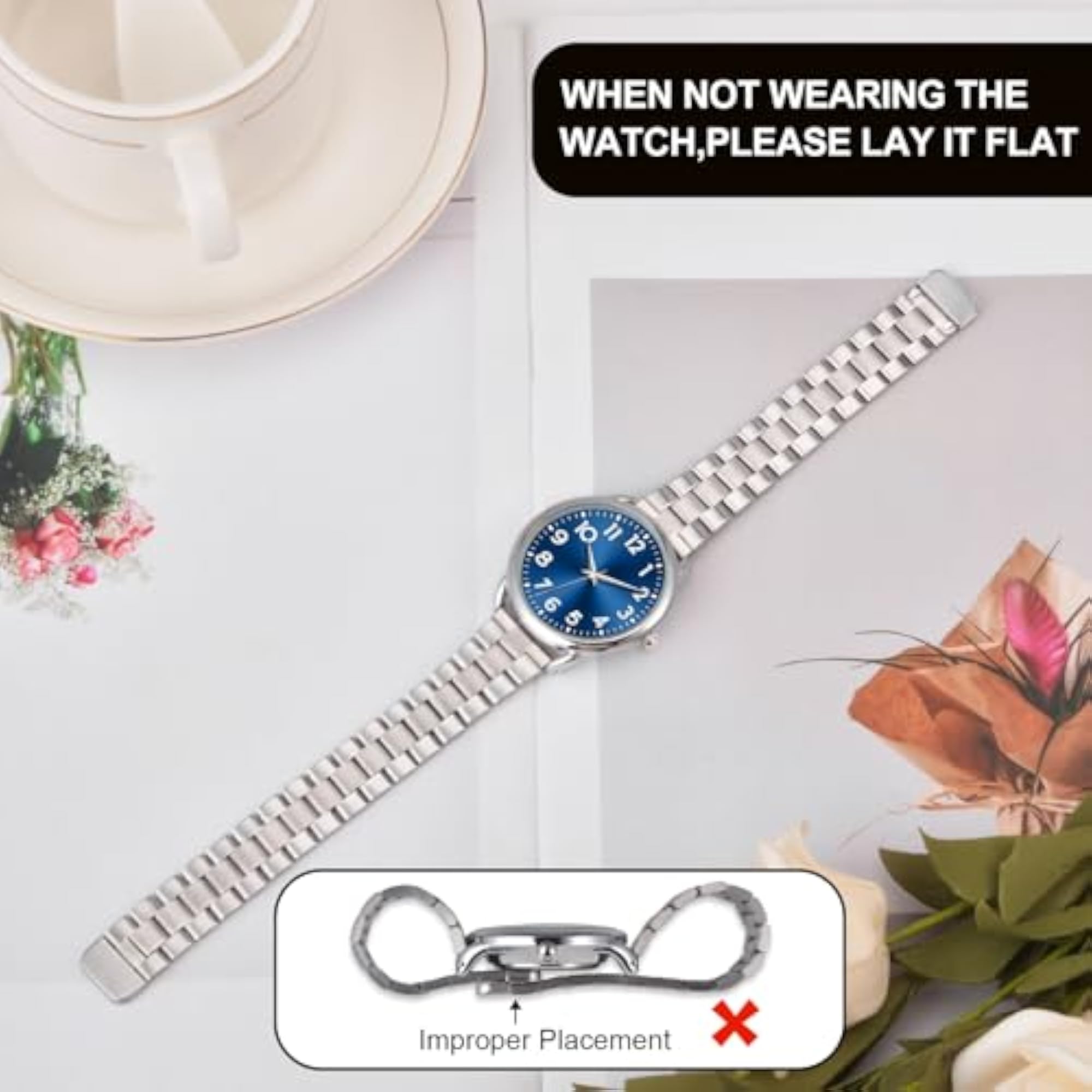 Women's Business Classic Stainless Number Quartz Watch