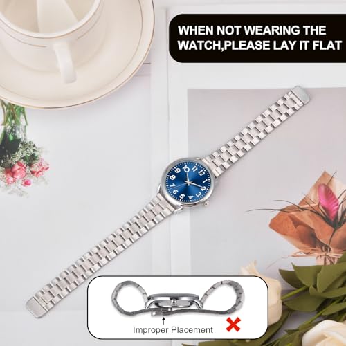 Image of Asan Ge Women Watch Business Classic Stainless Number Quartz Female Watches for Lady Waterproof Easy to Read Fashion Female Wristwatch