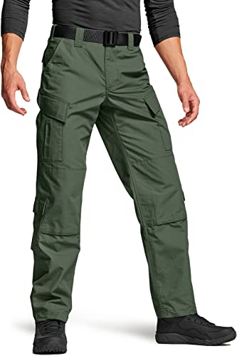 CQR Pantalones tácticos militares para hombre, pantalones de combate, BDU/ACU, pantalones cargo impermeables, pantalones de trabajo, senderismo, ropa de exterior Cover