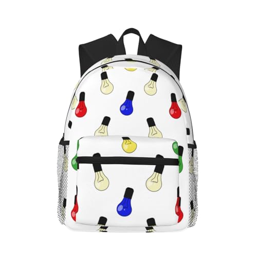 Novastar Mochila de viaje para portátil para hombres y mujeres, mochila ligera con estampado de foco colorida con correas de transporte ajustables, mochila de playa resistente al agua, mochila de
