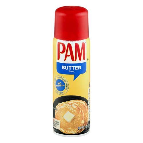 Pam Butter Flavor Canola Oil Spray (Pack of 4)