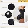 FeelinGirl-Women-Shapewear-Bodysuit-Tummy-Control-Fajas-Body-Shaper-for-Women-with-Zipper FeelinGirl Fajas Colombians Shapewear for Women Tummy Control Post Surgery Compression Garment Black XL