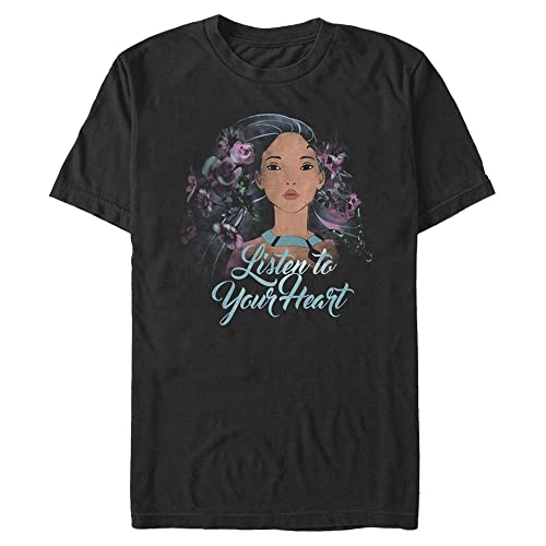 T-Shirt Pocahontas Disney Fleur Noir pour vos sorties décontractées en 3XL