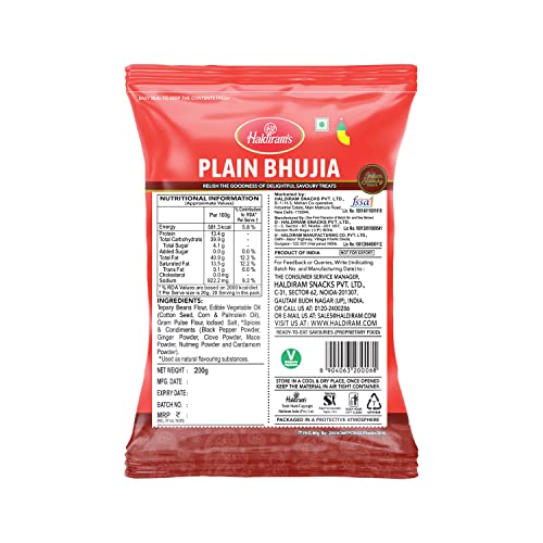 Haldirams Bhujia Plain, 200g