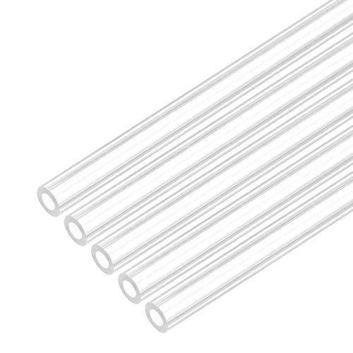 Image of sourcing map 5Pcs Clear Acrylic Pipe,2(0.08") IDx4(0.16") ODx356mm(14") L