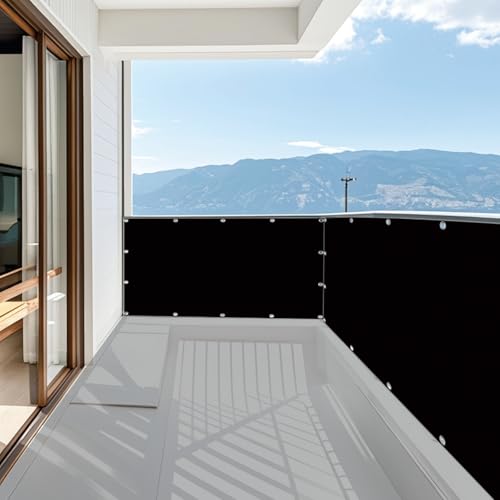 Cache balcon protection UV coupe-vent imperméable résistant aux intempéries