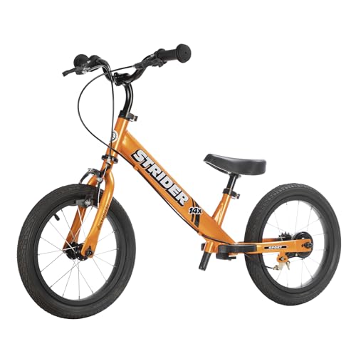 Strider 14x Balance Bike - For Kids 3 to 6 Years - Girls and Boys Bicycles - Tangerine option