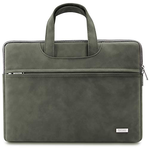 TECOOL 13-13.3 Pulgadas Funda Ordenador Portátil para 13 MacBook Air/Pro M2 M1 2022-2012, MacBook Pro 14 M3 M2 M1 2023 2021, 13,5 Surface Laptop 3/4, para 13,3“ Dell HP Samsung Laptop, Verde