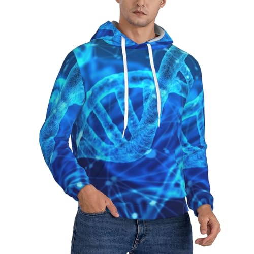 Sweat à capuche DNA Chain Photo Print aux finitions soignées et coupe unisexe premium