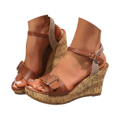 Sandales confortables pour femme compensées qui soulagent vos pieds tout l'été