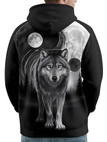 Image of PAGYMO Graphic Hoodies for Men Funny Novelty Pullover Hooded Sweatshirt