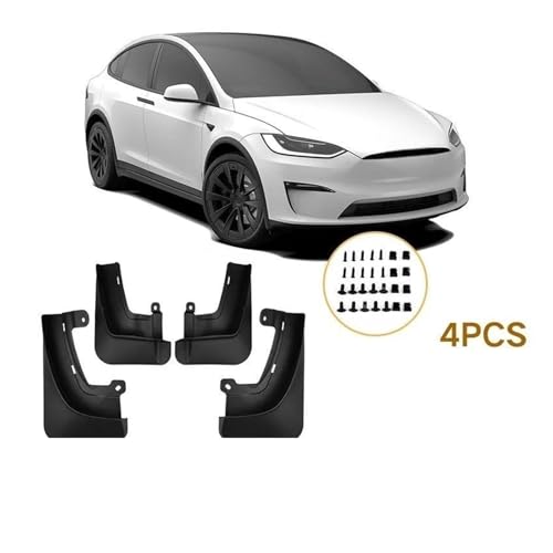 Guardabarros de coche para Tesla Model X 2023, ideal para viajes lluviosos y escapadas 2