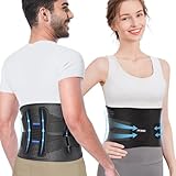 Fit Geno Back Brace for Lower Back Pain: Back Support Lumbar Belt for Women and Men - Breathable Lower Back Pain Relief Herniated Disc Sciatica Sacral - Ideal for Lifting Working Sports Small