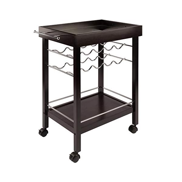 Winsome Wine Storage, Wood, Dark Espresso, FURNITURE