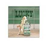 Megan Moroney Poster Lucky Music Album Cover Posters Gifts Canvas Painting Poster Wall Art Decorative Picture Prints Modern Decor Framed-unframed 12x12inch(30x30cm)