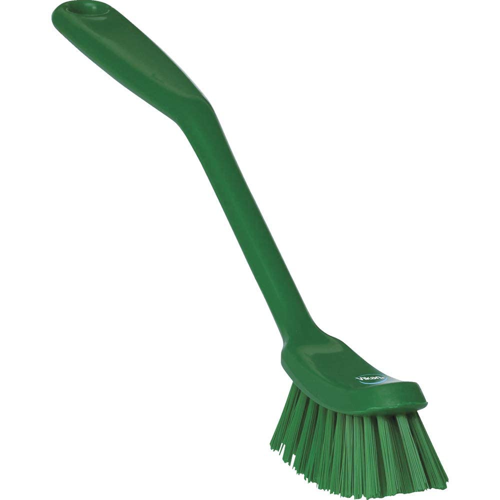 Vikan - Spazzola per stoviglie - Fibre medie - Verde - Stretto