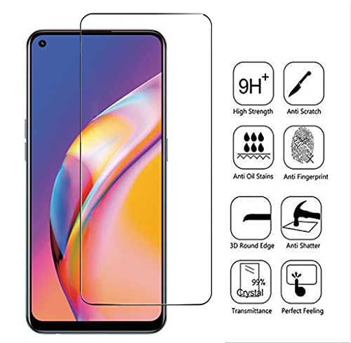 Chengmi Zmone Tempered Glass Screen Protector For Oppo Reno 5 Liteoppo A94 4G F19 Prooppo Reno5 F [3 Pack],9H Hardness High Definition Clear Scratch Bubble Free Anti-Fingerprints, Transparent #TOP3