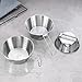 Zxpjkyu 3 Pieces Camping Bowls Set Camping Tableware Sturdy Portable Compact Utensils Cups Dinnerware for BBQ Travel Picnic, Folding Handle