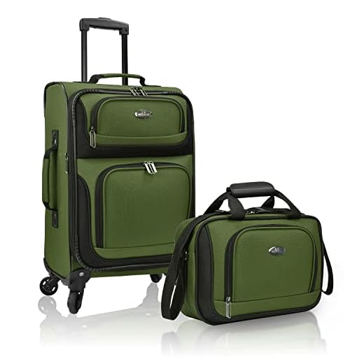 Best luggage for traveling to france U.S. Traveler Lightweight 20" Rolling Suitcase