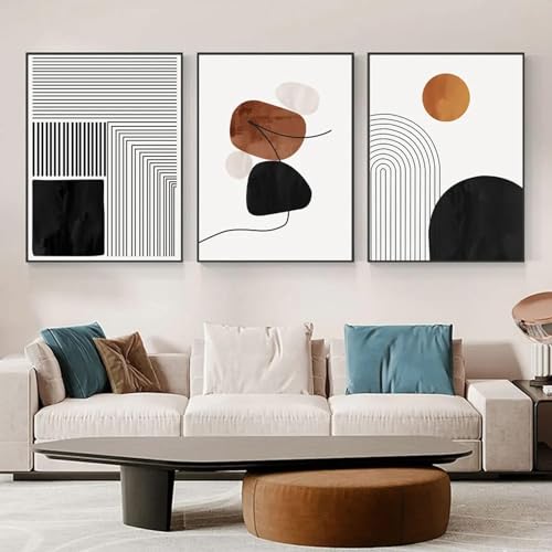 Photos 60x90cm x 3 sans cadre KEBIA pour transformer un mur vide en galerie d'art moderne
