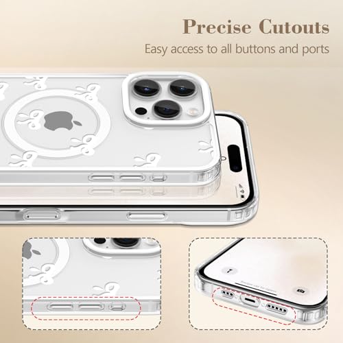 Coque iPhone 13 Pro MagSafe transparente et fine en polycarbonate blanc
