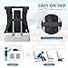 GOLF QUALITY Rolltop Rucksack Damen Herren, Rucksack Tasche 2 in 1 Damen Foldable Handtasche Leichtgewicht Casual Schultertasche Nylon Reiserucksack Arbeit Wander,22L Schwarz