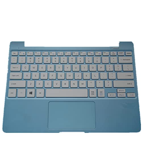 Clavier avec châssis pour Samsung NP110S1K et 110S1J bleu avec pavé tactile US