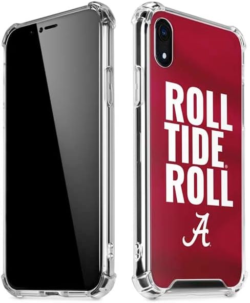 Skinit Clear Phone Case Compatible with iPhone XR - Officially Licensed University of Alabama Roll Tide Roll Design
