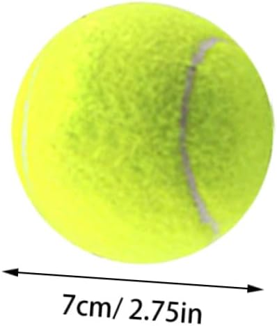 12PCS Training Tennis Balls for Machine Use with Felt Fabric Comfortable Control Practice Balls for Outdoor Sports and Multi-Surface Types