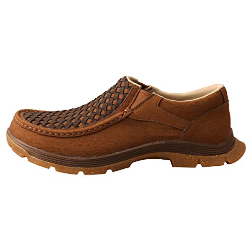Twisted X Men's Slip-On Oblique Toe With Cellsole Comfort Technology, Clay & Cocoa, 10 M #TOP6