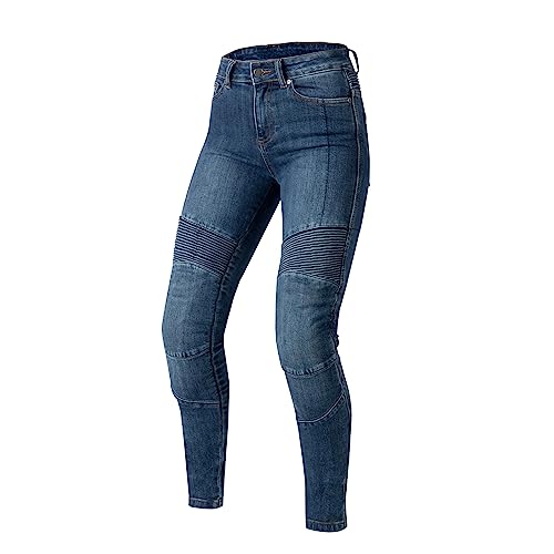 OZONE MOTO Agness II dam motorcykel jeans för kvinnor hållbara material slim fit knäskydd Dupont kevlar interiör flexibla insatser