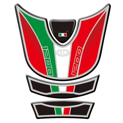 Adhesivo de depósito con diseño de espina de pescado Color2 para Ducati Multistrada 1200