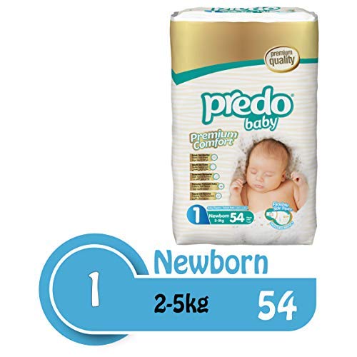 Predo Baby Newborn Advantage Pack Diapers (2-5 Kg, 54 Piece)
